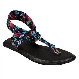 Sanuk Floral Yoga Sling Sandal